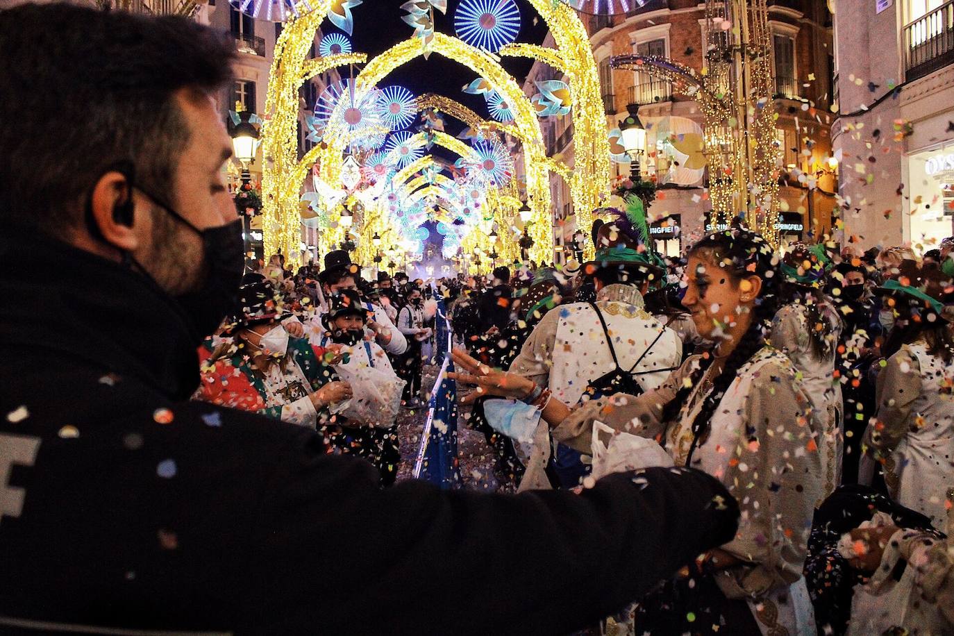 Batalla de flores del Carnaval de Málaga 2022. 