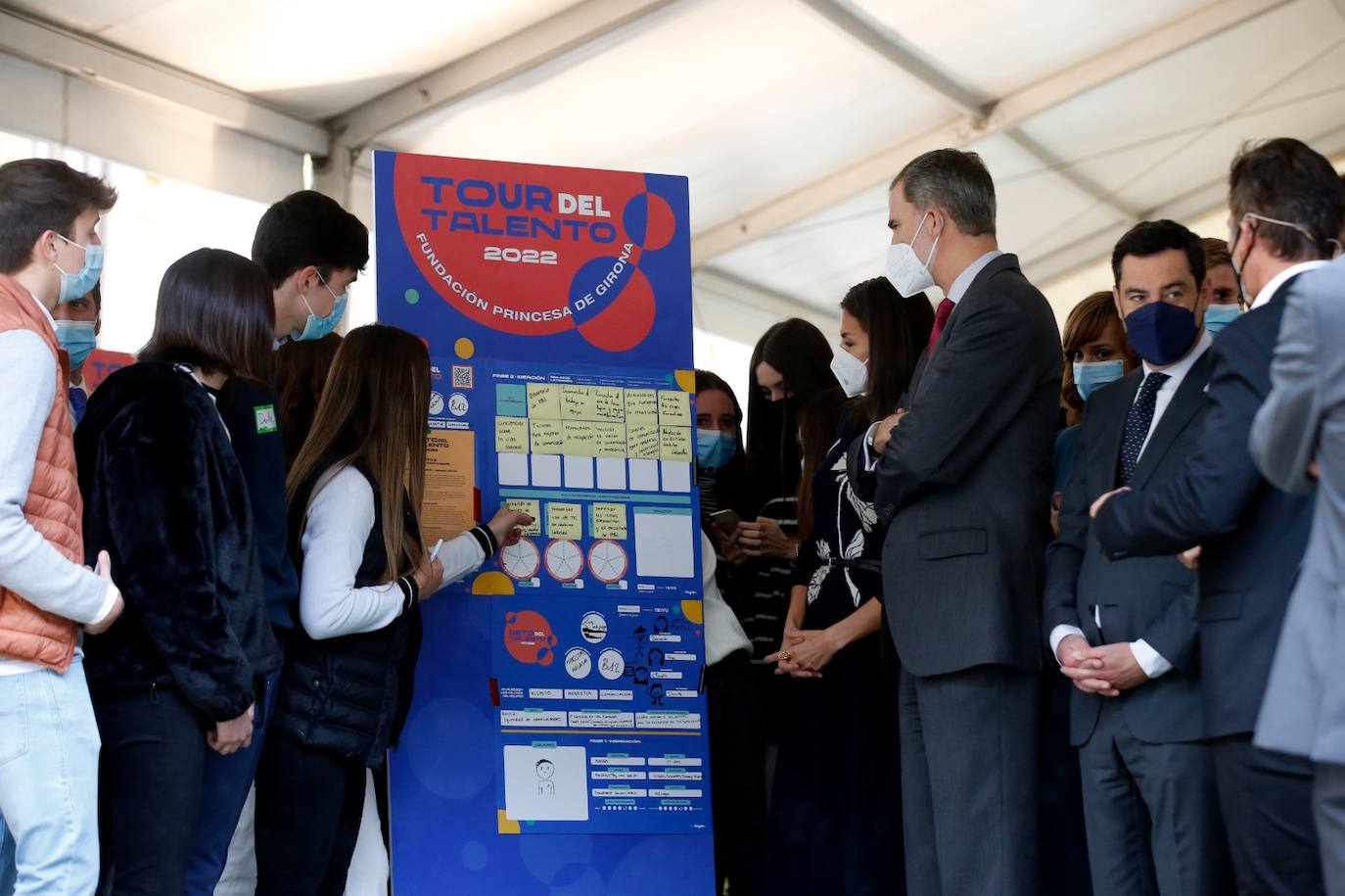 Don Felipe y doña Letizia estrenan el ambicioso proyecto sobre emprendimiento juvenil que ha escogido Málaga como primera para de su gira nacional