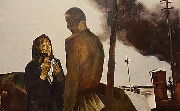 Despedida, Andréi Mílkinov, de la exposición 'Guerra y paz'. 