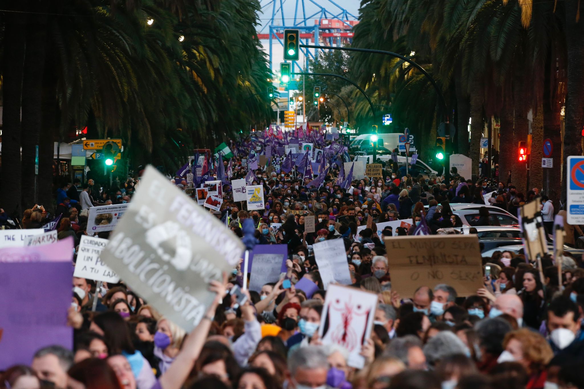 En el caso de Málaga, el lema de la concentración es 'El feminismo es abolicionista'