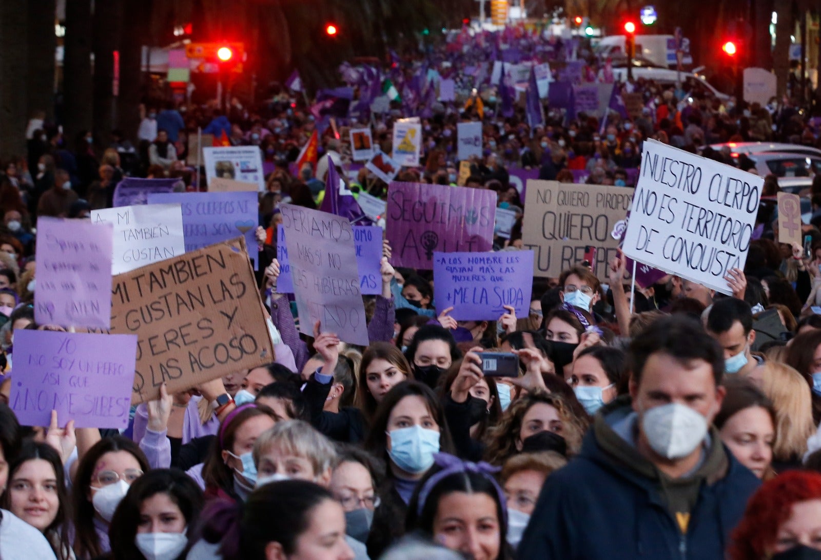 En el caso de Málaga, el lema de la concentración es 'El feminismo es abolicionista'