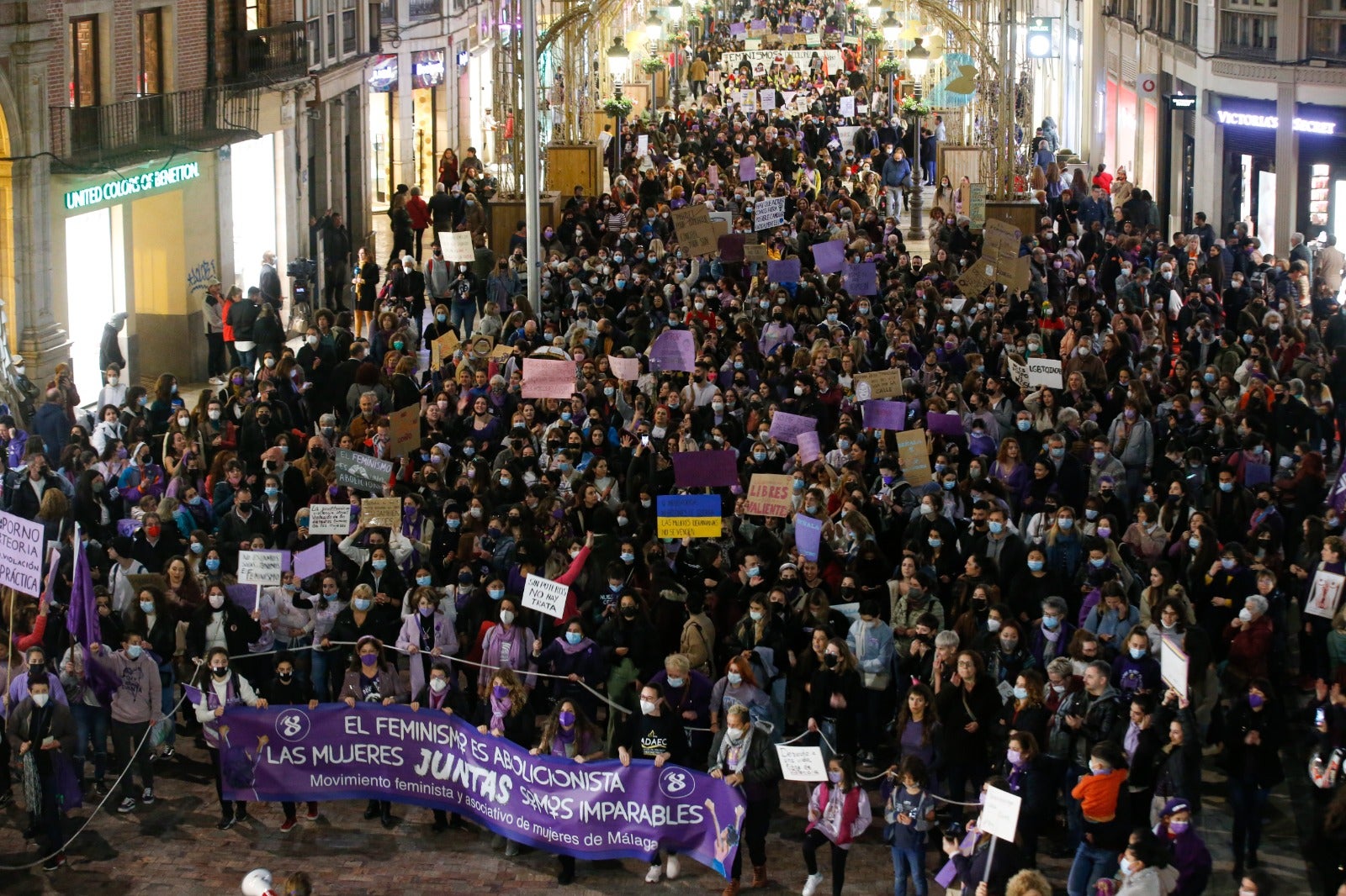 En el caso de Málaga, el lema de la concentración es 'El feminismo es abolicionista'