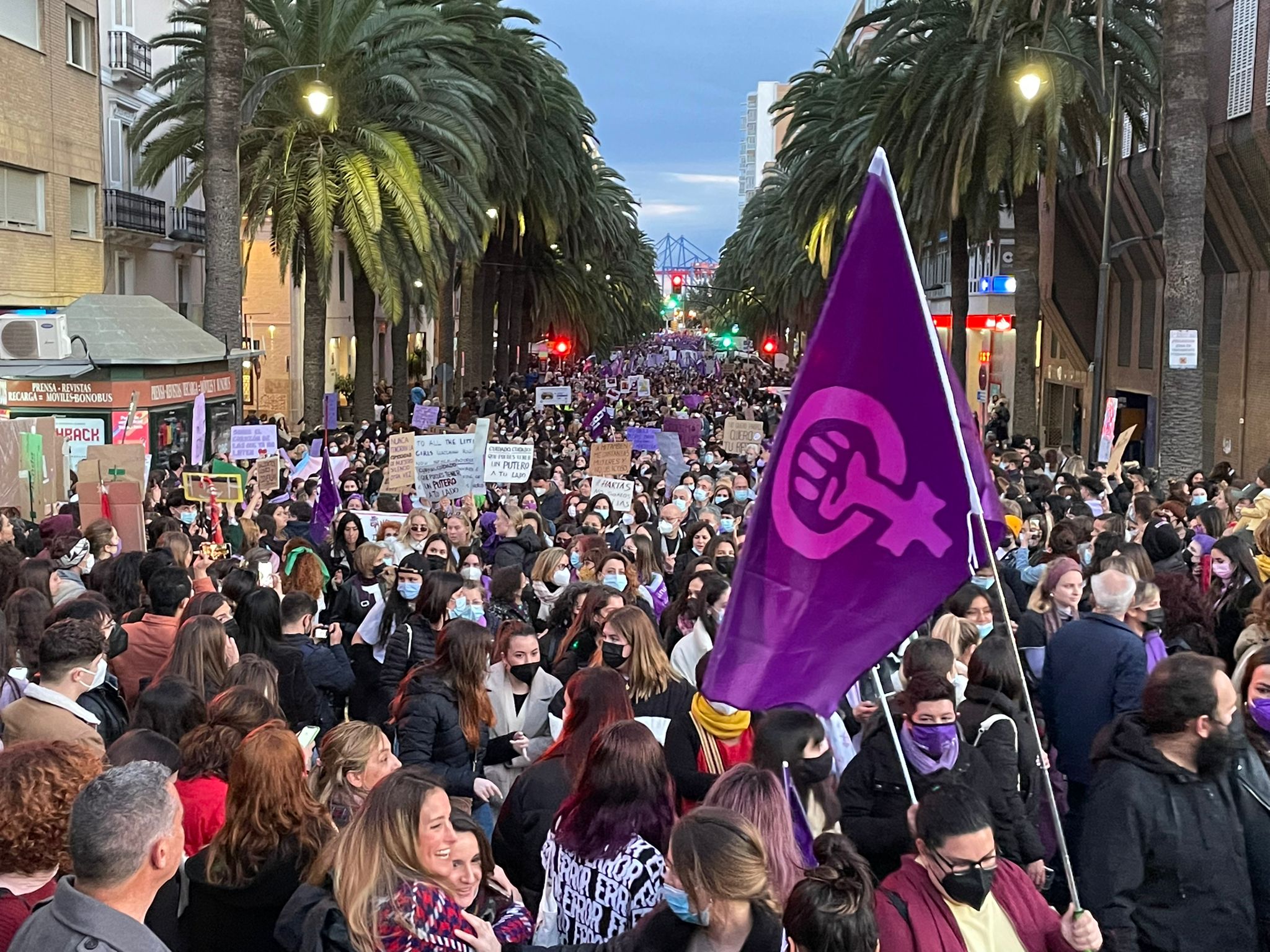 En el caso de Málaga, el lema de la concentración es 'El feminismo es abolicionista'