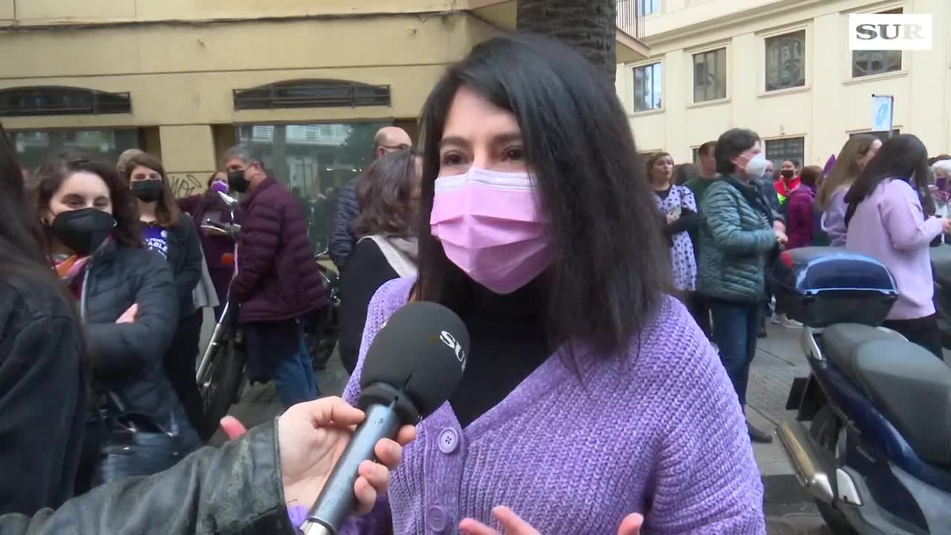 Rostros y las voces del 8M en Málaga: Vanessa