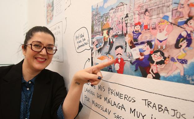 Imagen principal - El universo de Pedrita Parker, la superheroína de la ilustración