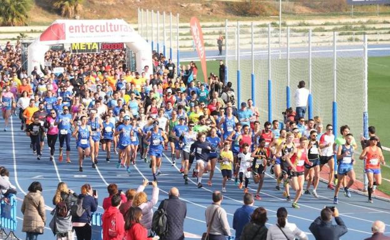 Participantes en una edición anterior en Málaga de 'Corre por una causa'