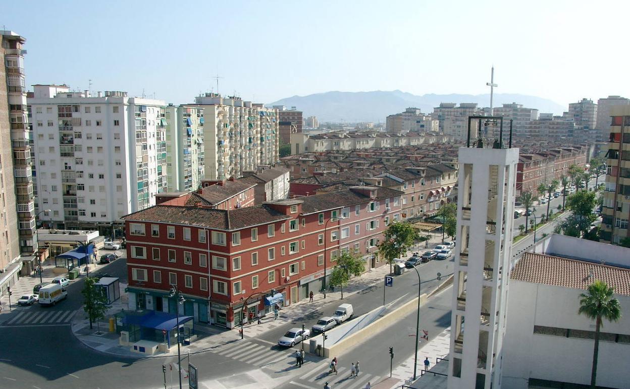 Edificios de la barriada de Santa Julia, en la zona de Cruz del Humilladero.