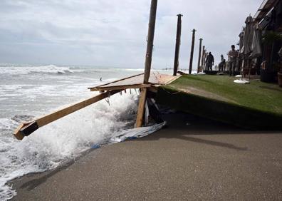 Imagen secundaria 1 - Efectos del temporal. 