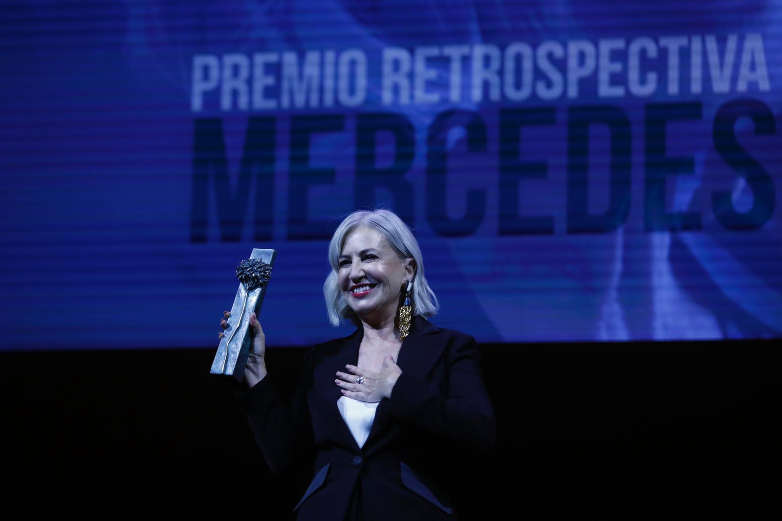 La actriz argentina, Mercedes Morán, recibe el Premio Restrospectiva del Festival por su trayectoria