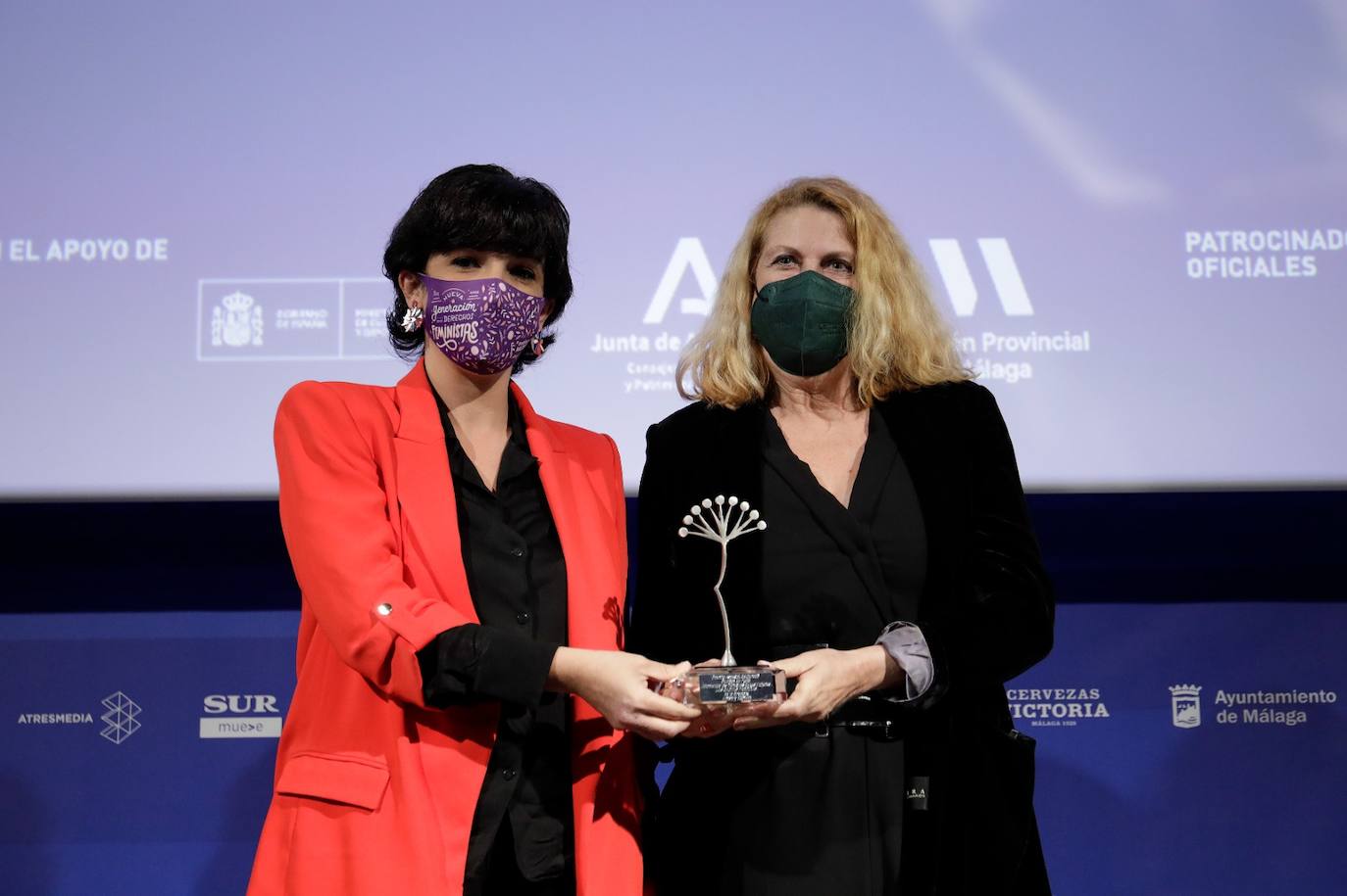 Gala Premios Afirmando los Derechos de las mujeres, en el marco del Festival de Málaga