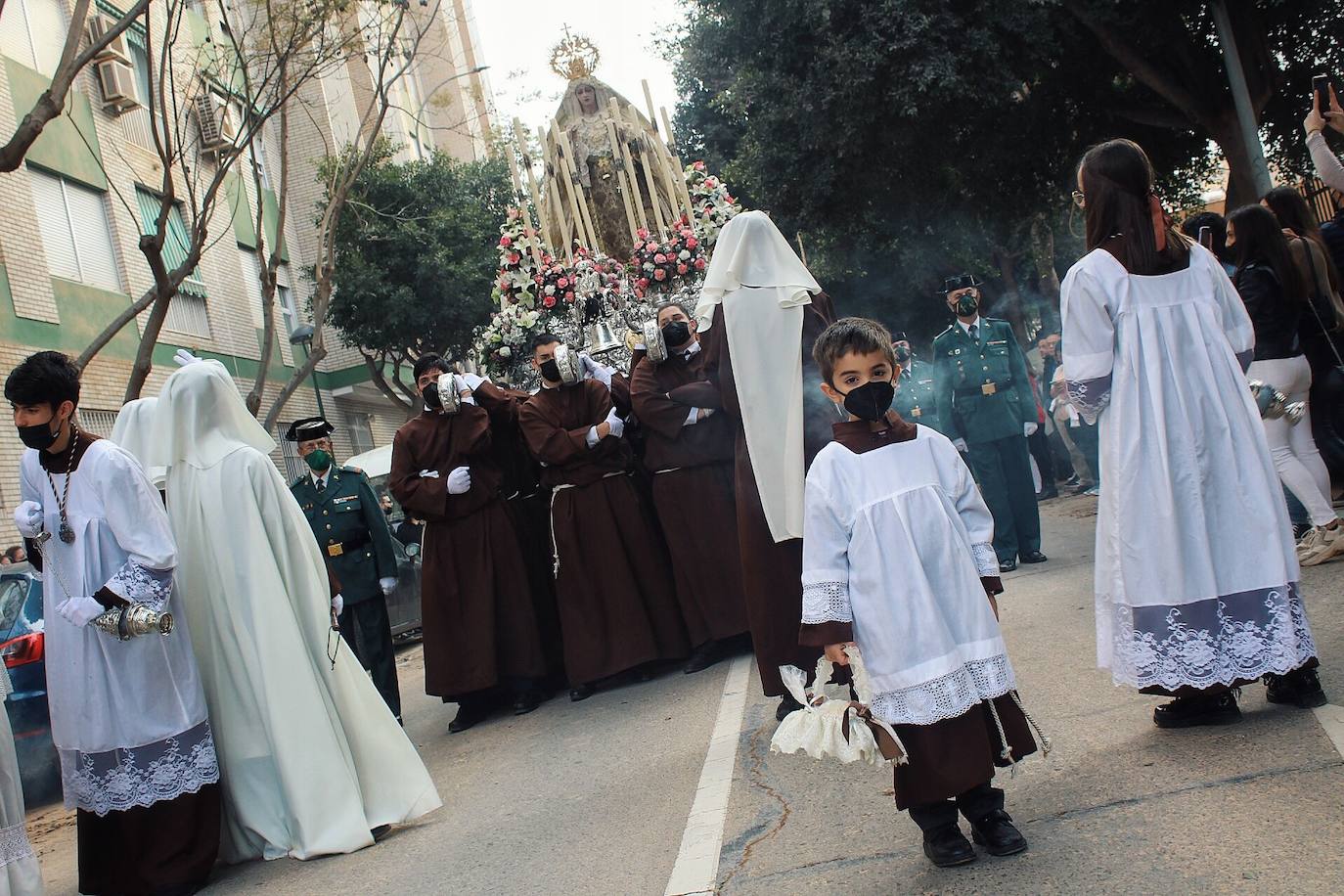 Lágrimas del Carmen y Nuestra Señora del Sol desfilaron por sus barrios
