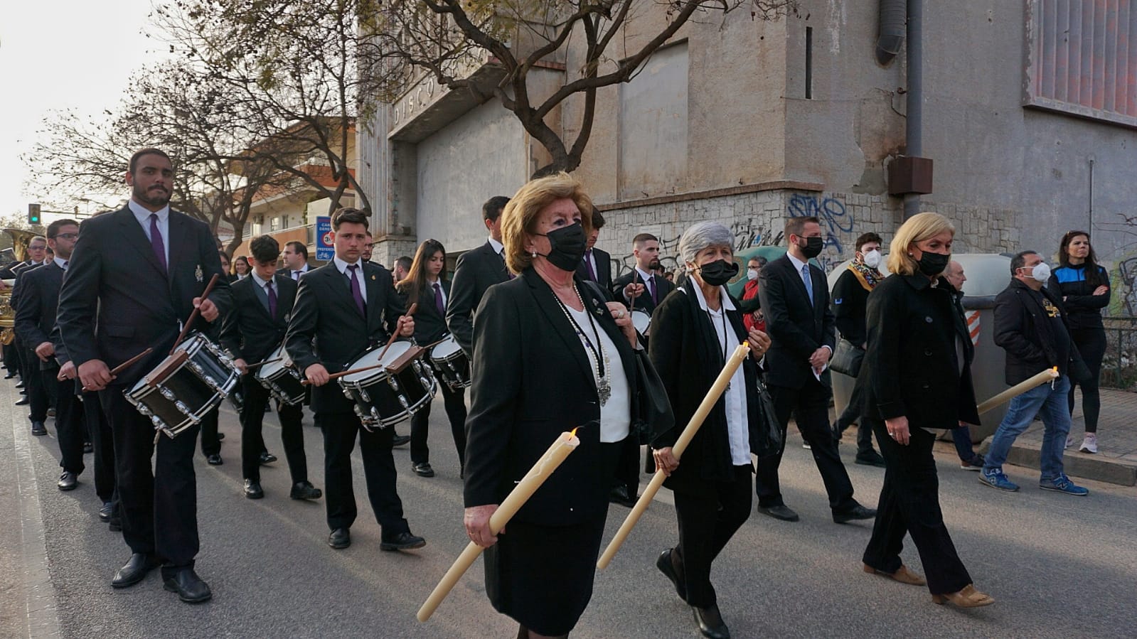 Procesiones previas a la Semana Santa, tras dos años sin salir con motivo de la pandemia, en la que cientos de personas arroparon en todo momento las salidas