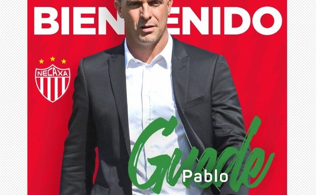 El anuncio de la llegada de Guede al Necaxa mexicano hace unos meses. 