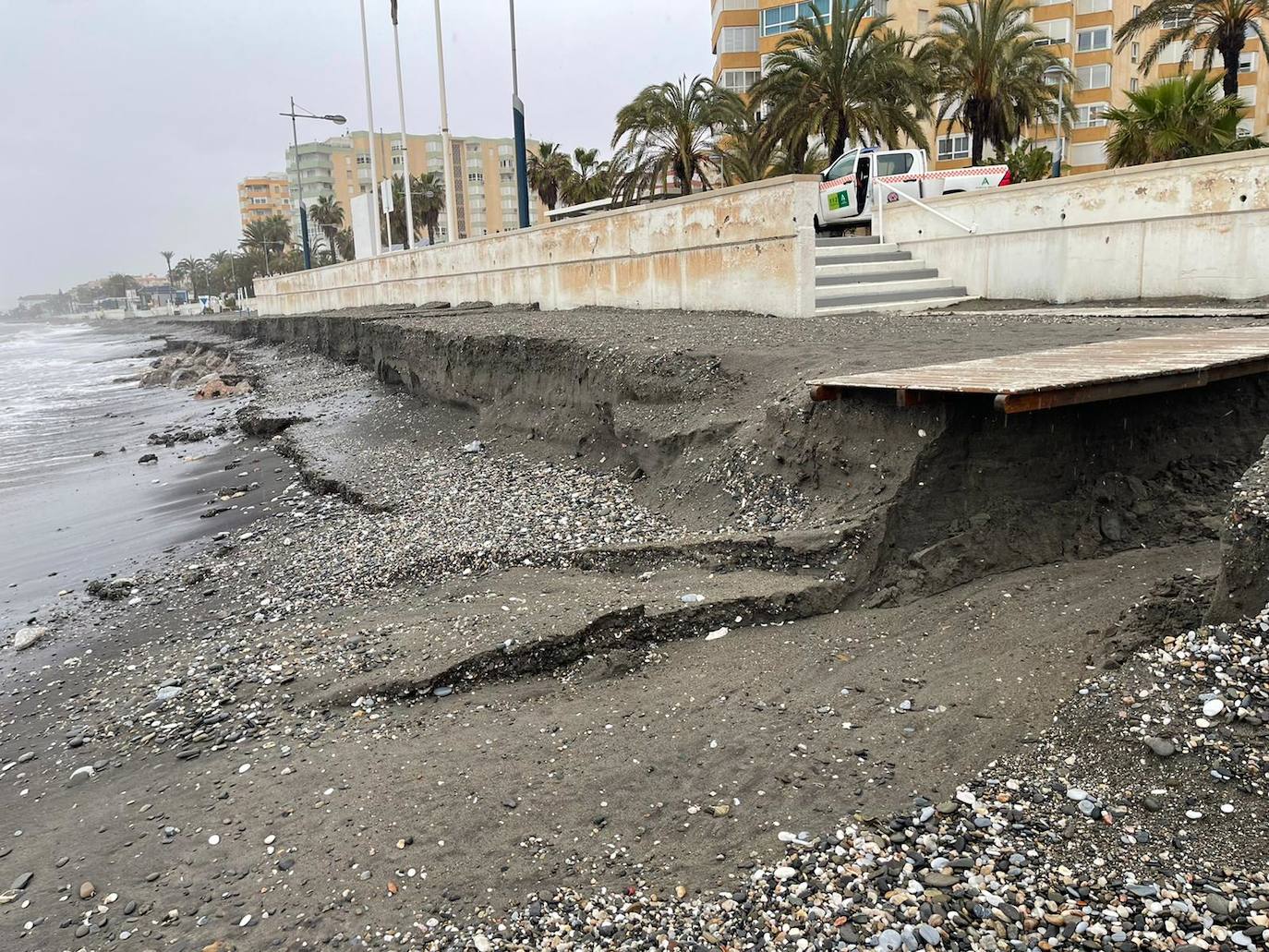 El temporal se ha cebado especialmente con la Axarquía