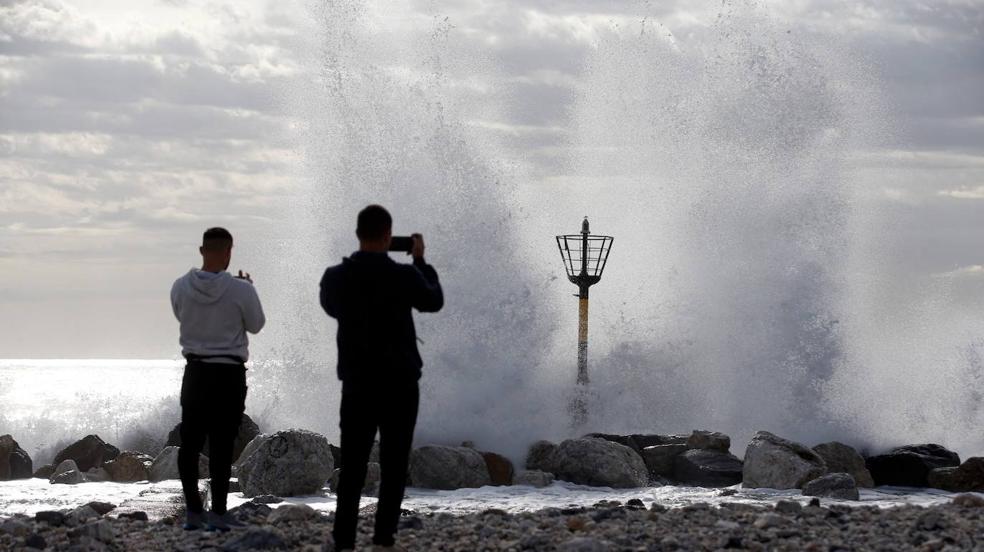 Daños en las playas de Málaga por el temporal