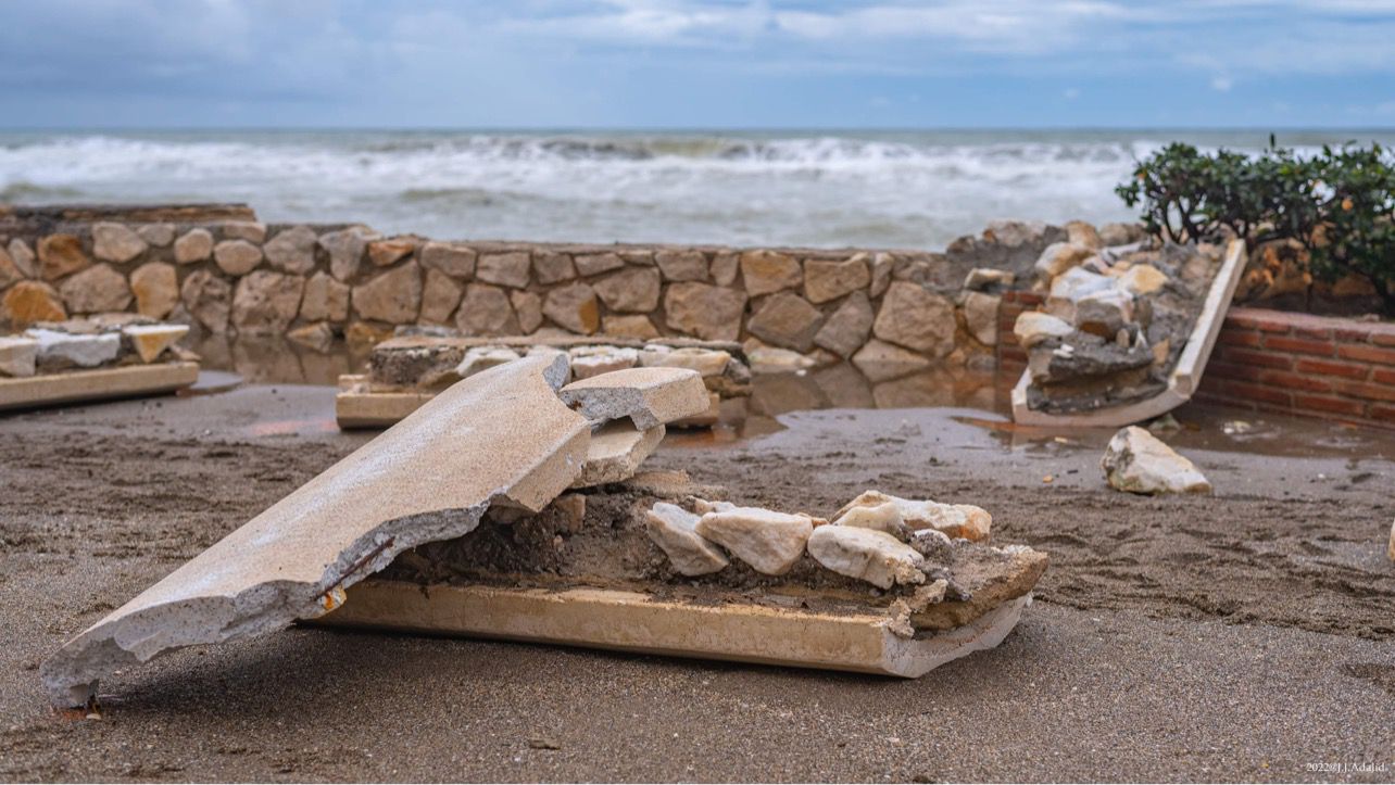 El temporal en Fuengirola