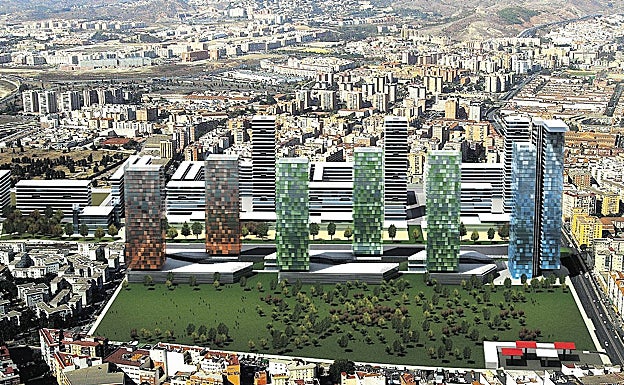 El proyecto urbanístico contempla torres de hasta 34 plantas, espacios comerciales y un parque.