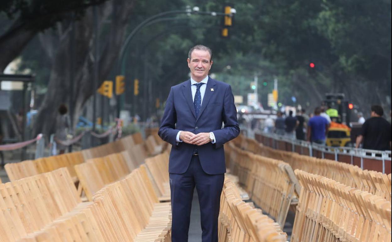 Pablo Atencia, presidente de la Agrupación de Cofradías de la Semana Santa de Málaga. 