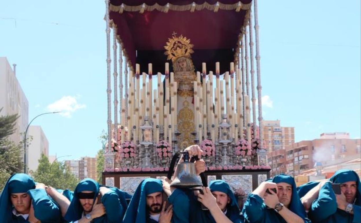 La Mediadora en su procesión del pasado Miércoles Santo.