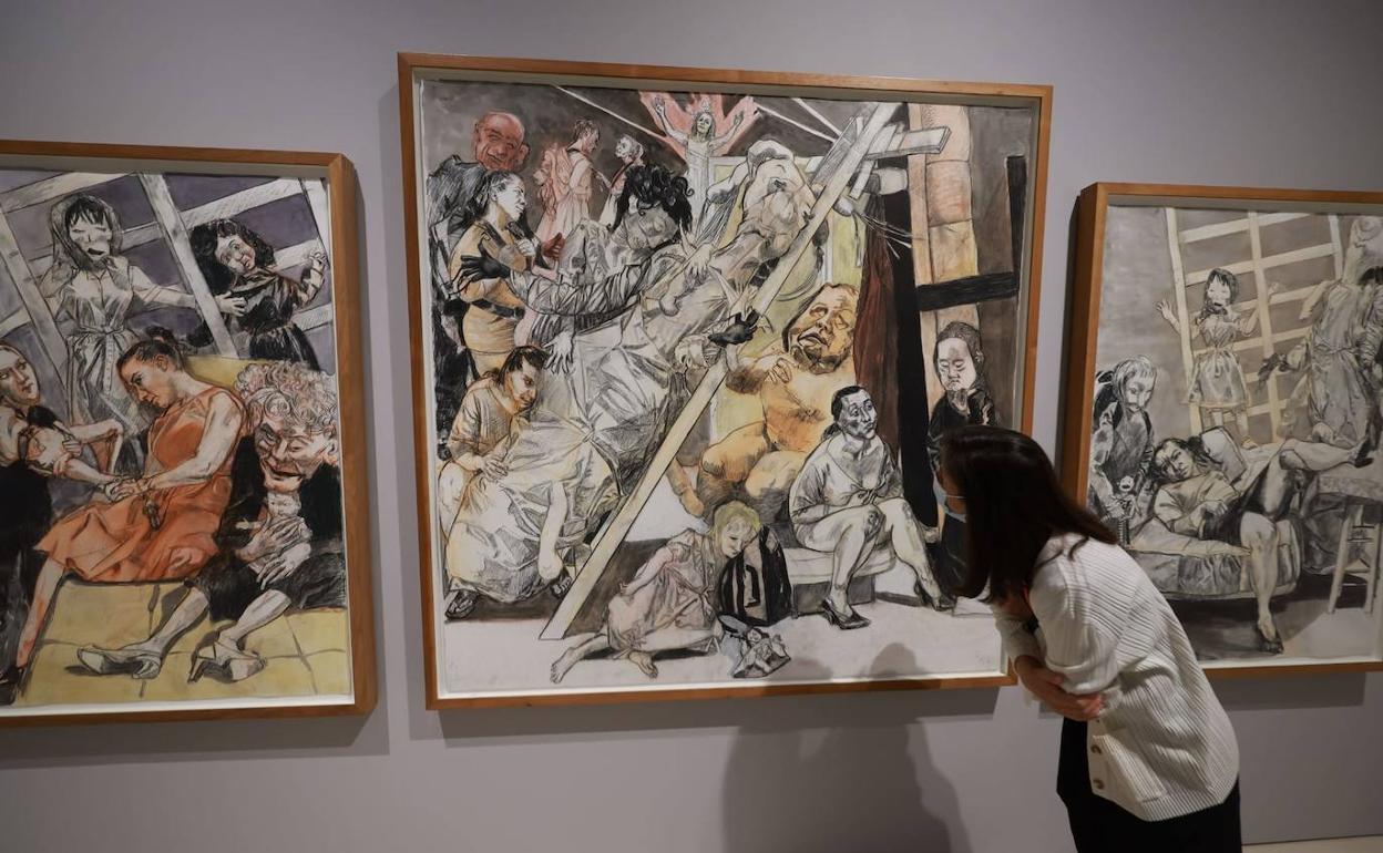 Una imagen de la exposición de Paula Rego en el Museo Picasso. 