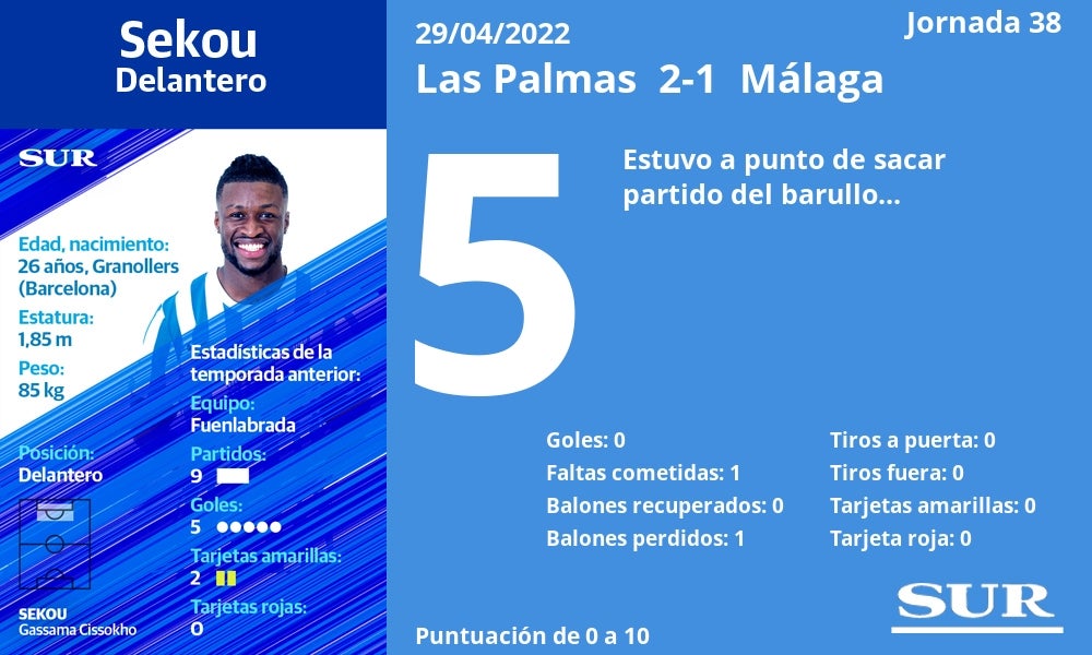 Fotos: Notas a los jugadores del Málaga en Las Palmas