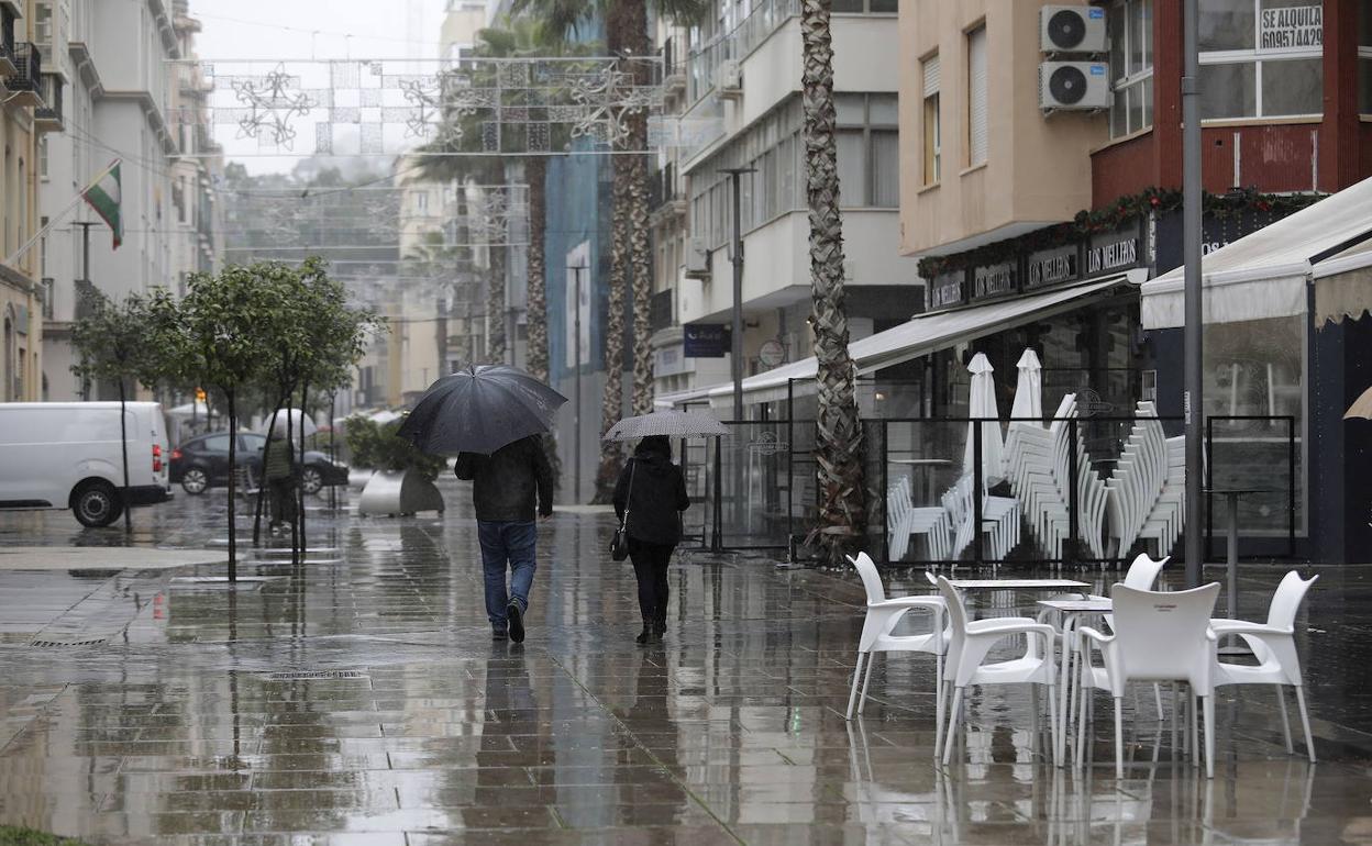 Una dana traerá de nuevo la lluvia a Málaga la próxima semana