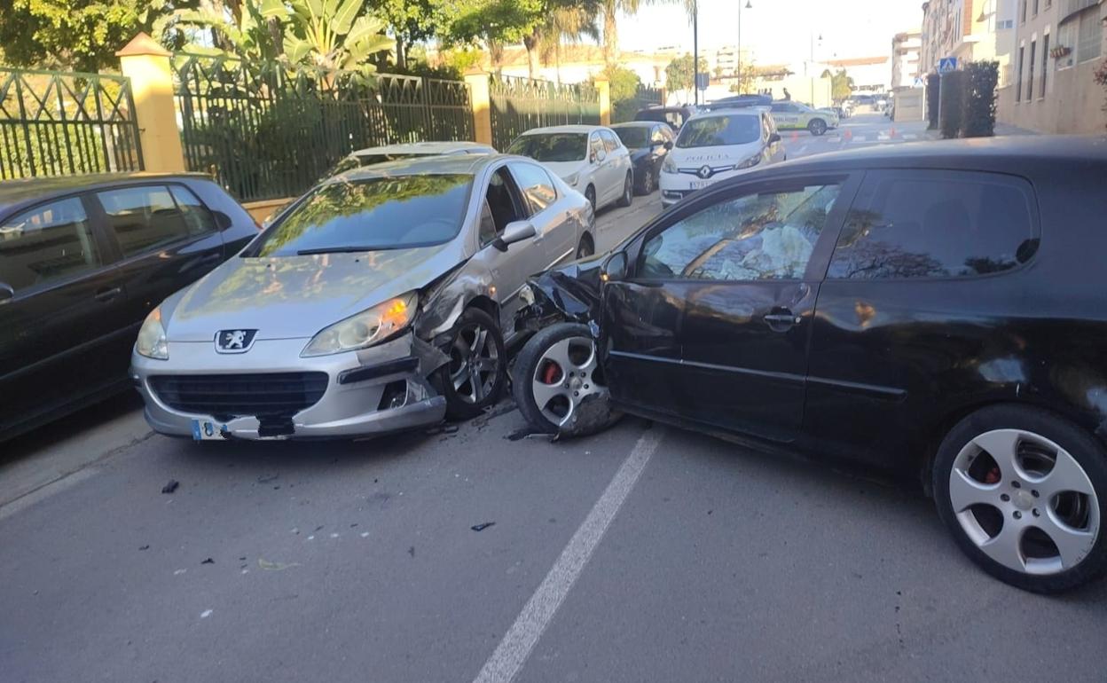 Estado en el que han quedado los vehículos tras el siniestro. 