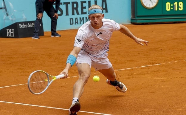 Davidovich, en la derrota en Madrid ante Hurkacz el miércoles. 