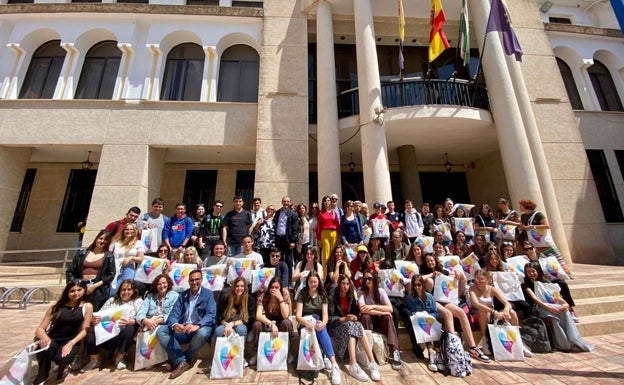 Alumnos del programa Erasmus que han visitado Rincón de la Victoria. 