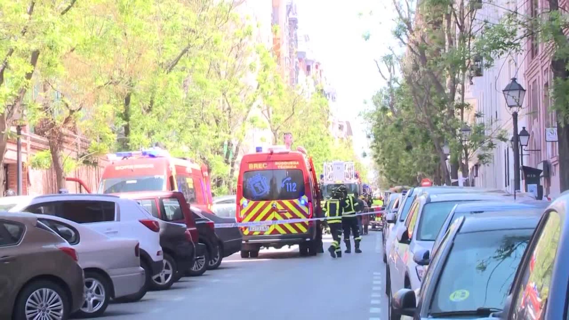 Ya son al menos 17 los heridos por la explosión en el barrio de Salamanca (Madrid)