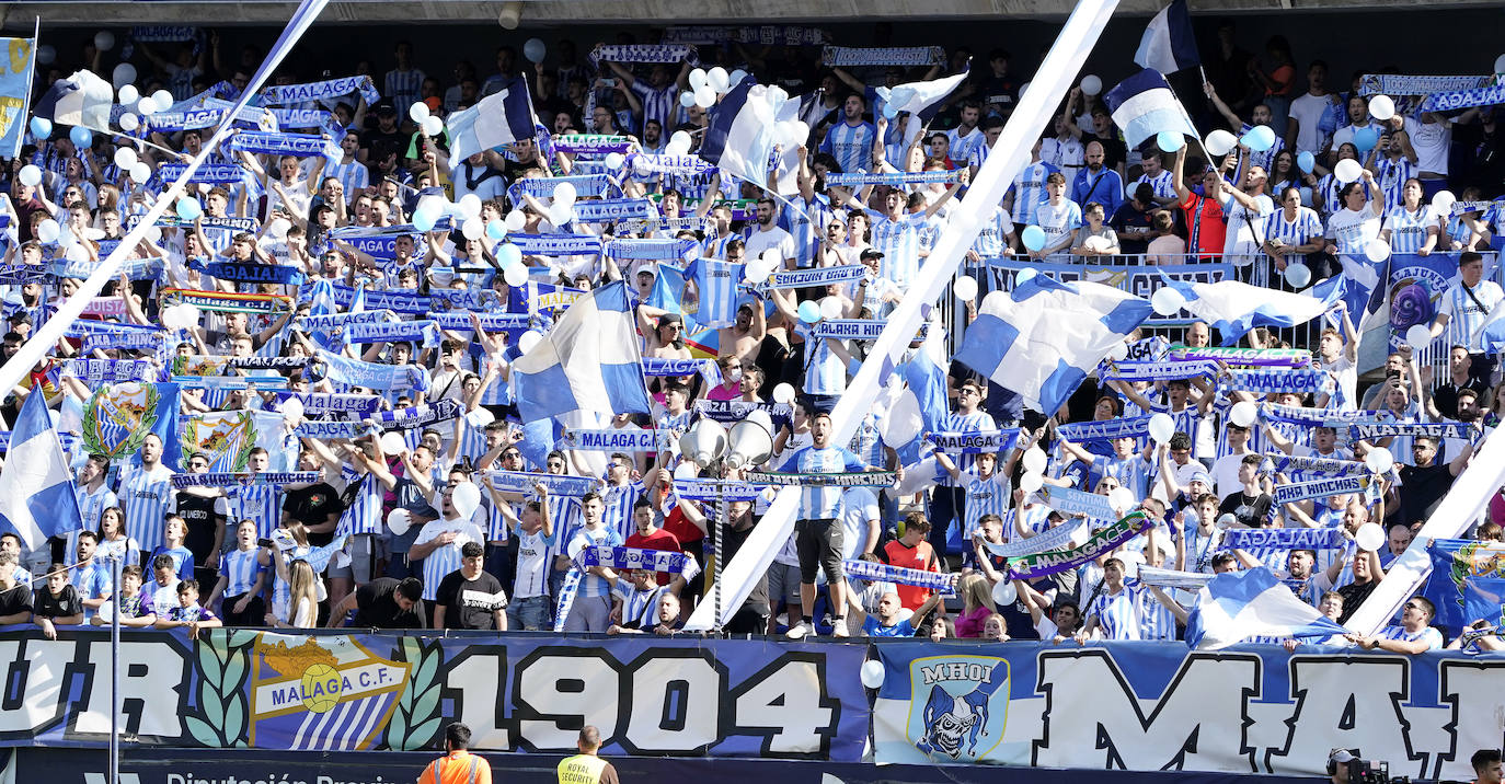 Hubo ambiente de excepción, con 21.834 espectadores en La Rosaleda 