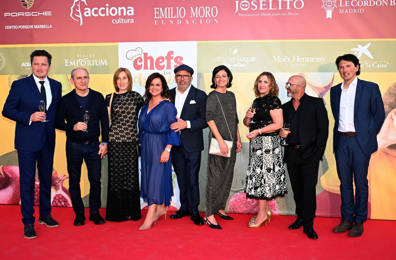 Los chefs malagueños con estrella Michelin han sido los encargados de preparar un menú de ocho pases con los mejores productos 