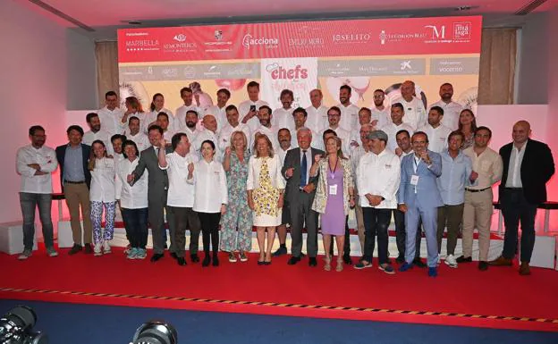 Imagen principal - Diversión y alimentación saludable en los talleres de Chefs for Children celebrados en Marbella