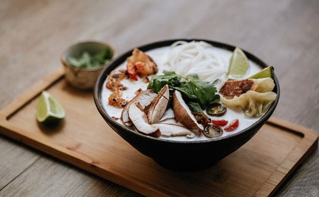 Un bowl de Byoko, en la Plaza de la Merced. 