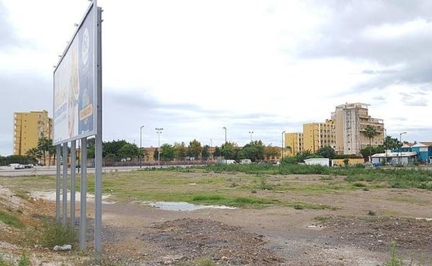 Parcela donde estaba prevista la estación de servicio en Sacaba.