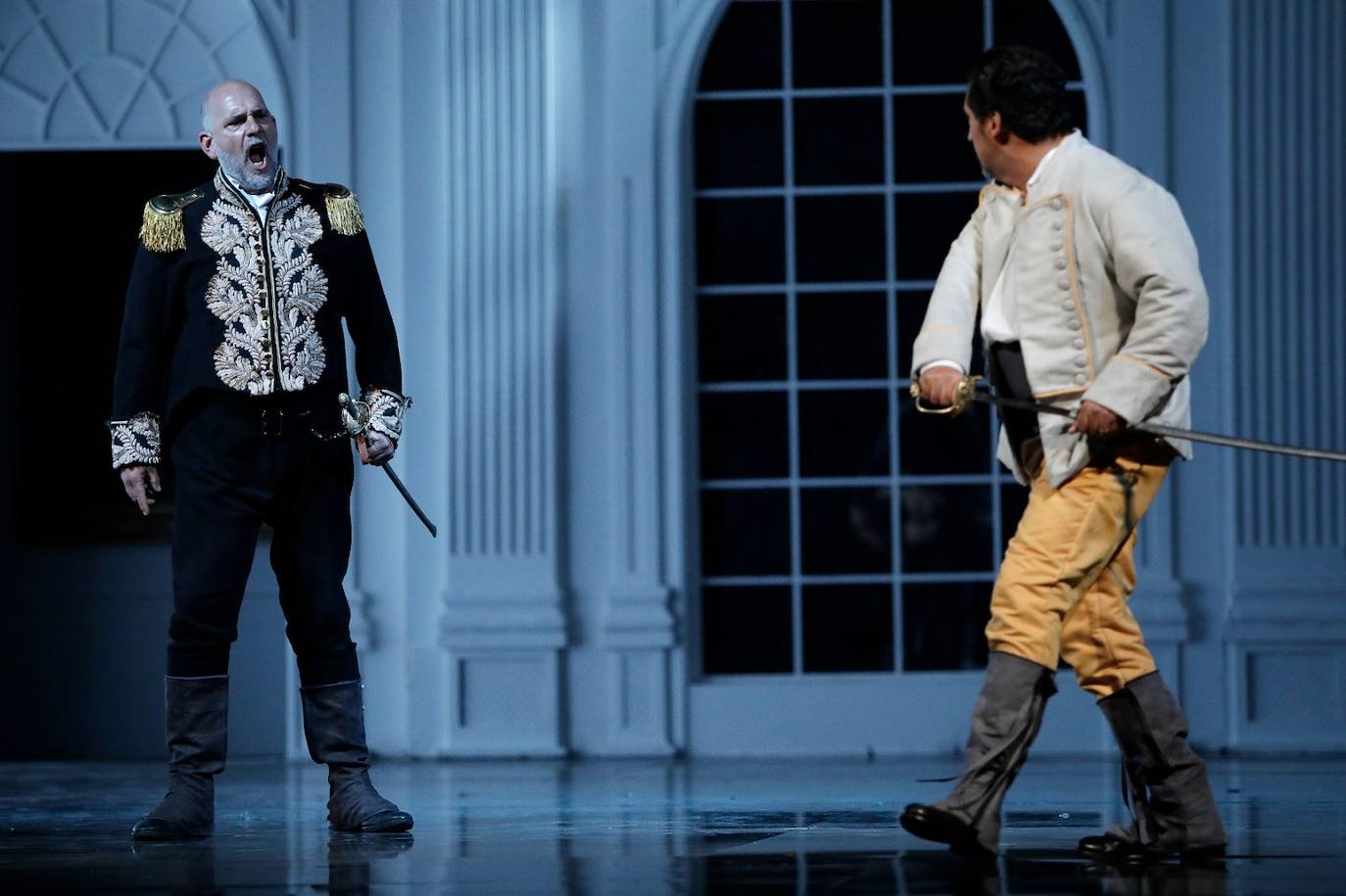 Ensayos de Il Trovatore en el Cervantes. 