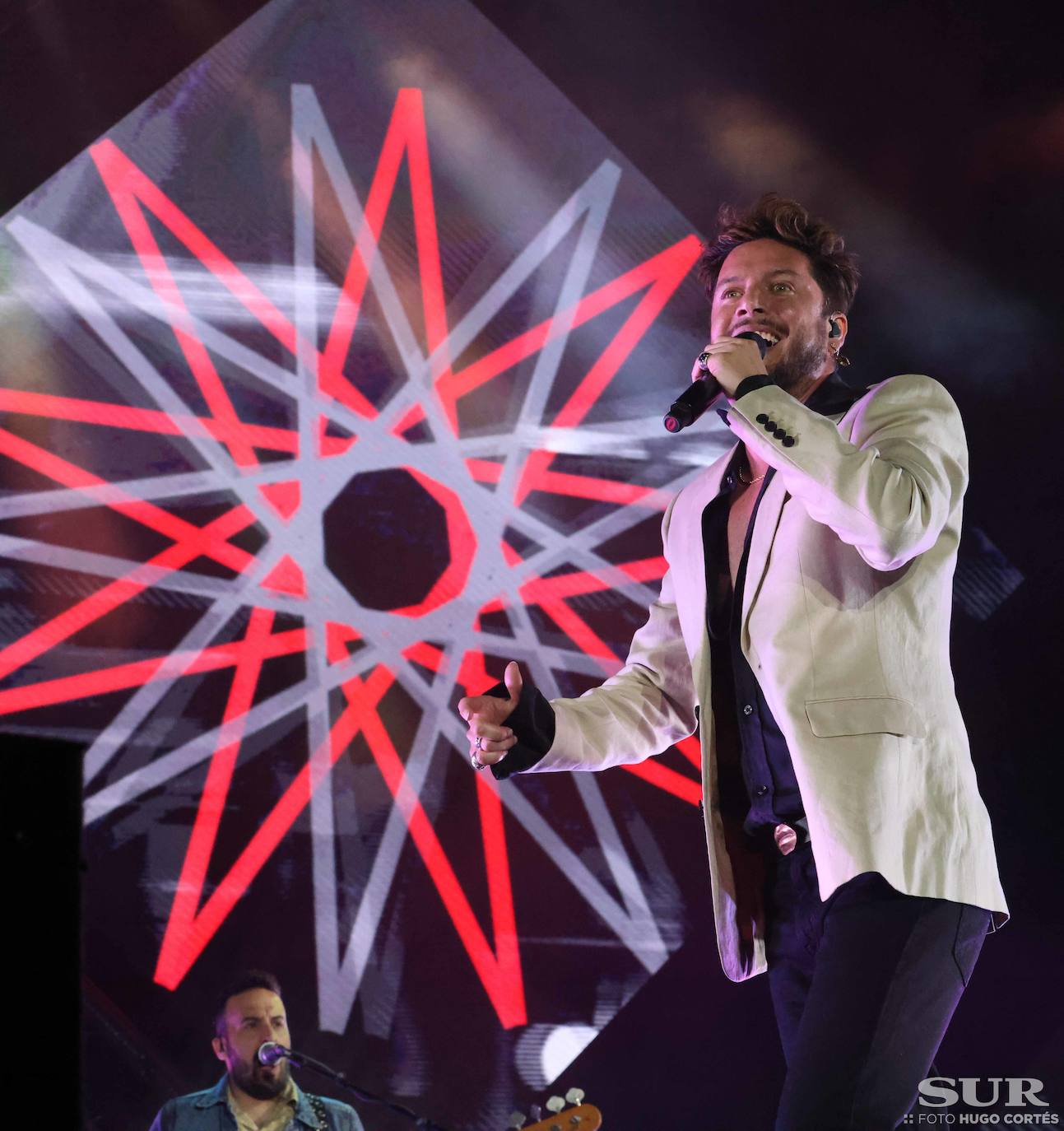 Manuel Carrasco, en concierto en Málaga. 