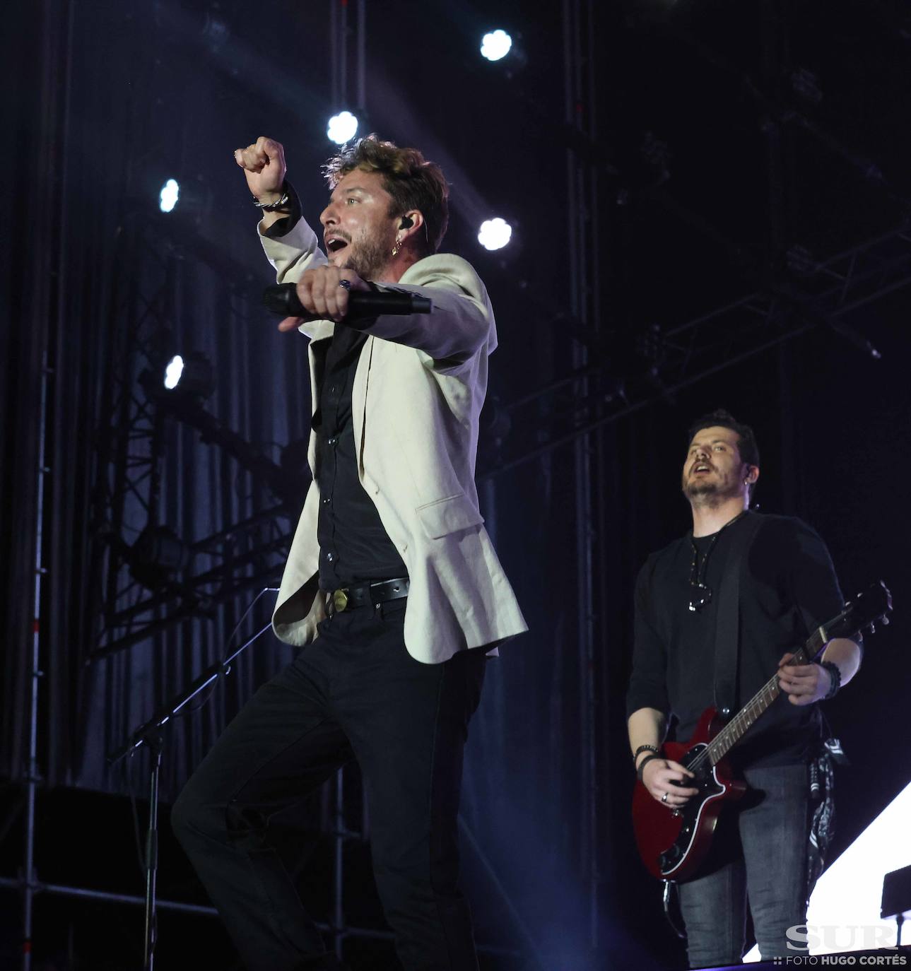 Manuel Carrasco, en concierto en Málaga. 