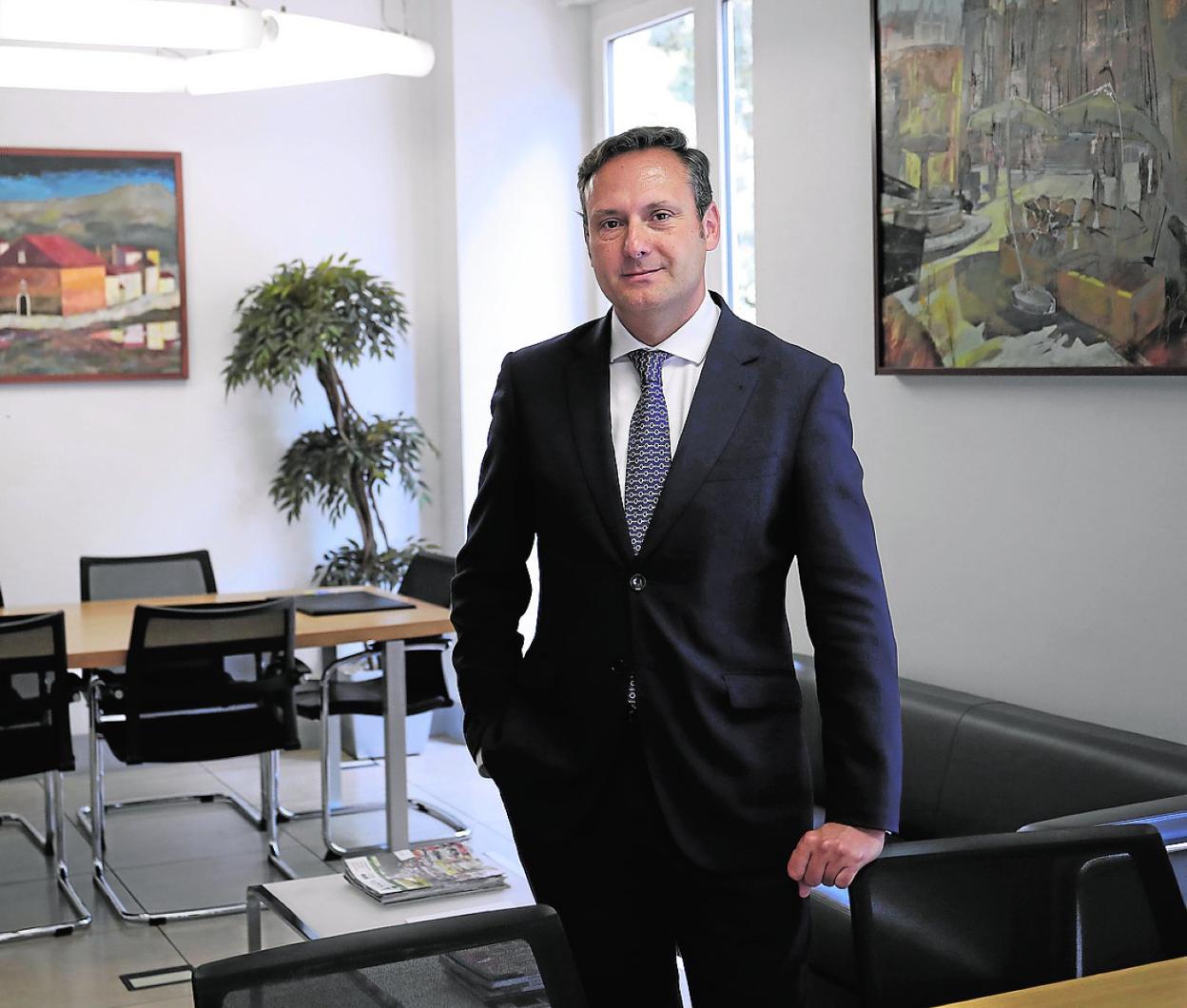 Sergio Durán Ruiz, en su despacho en Málaga. 