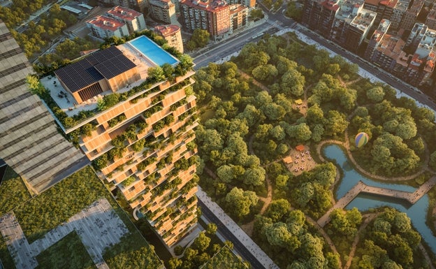 Vista del edificio diseñado por Bjarke Ingels, titular del estudio BIG. 