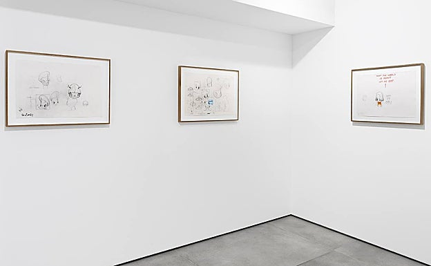 Bocetos del artista que se exponen por primera vez. 