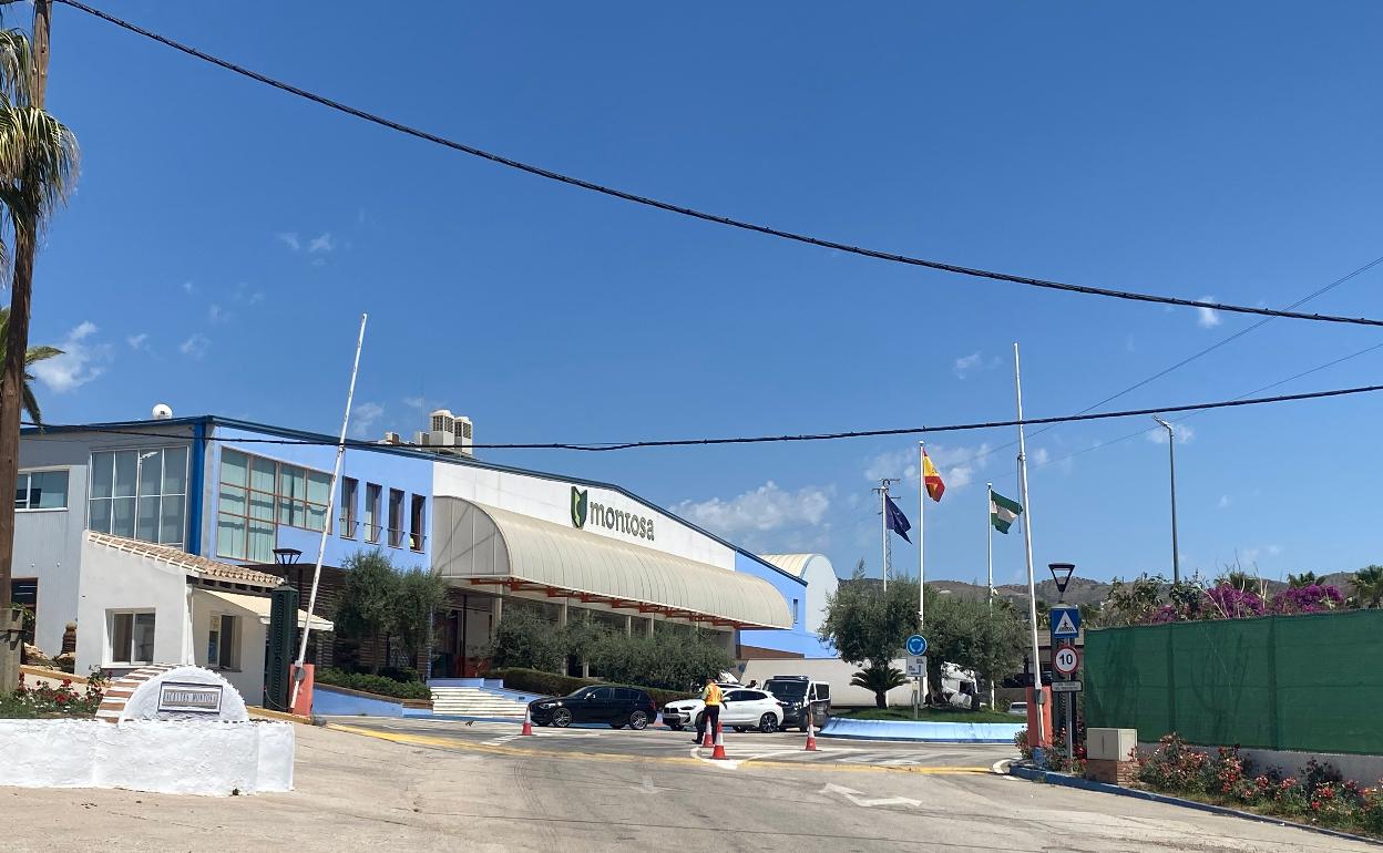 Instalaciones de Frutas Montosa, este pasado miércoles cuando se practicaron las detenciones. 