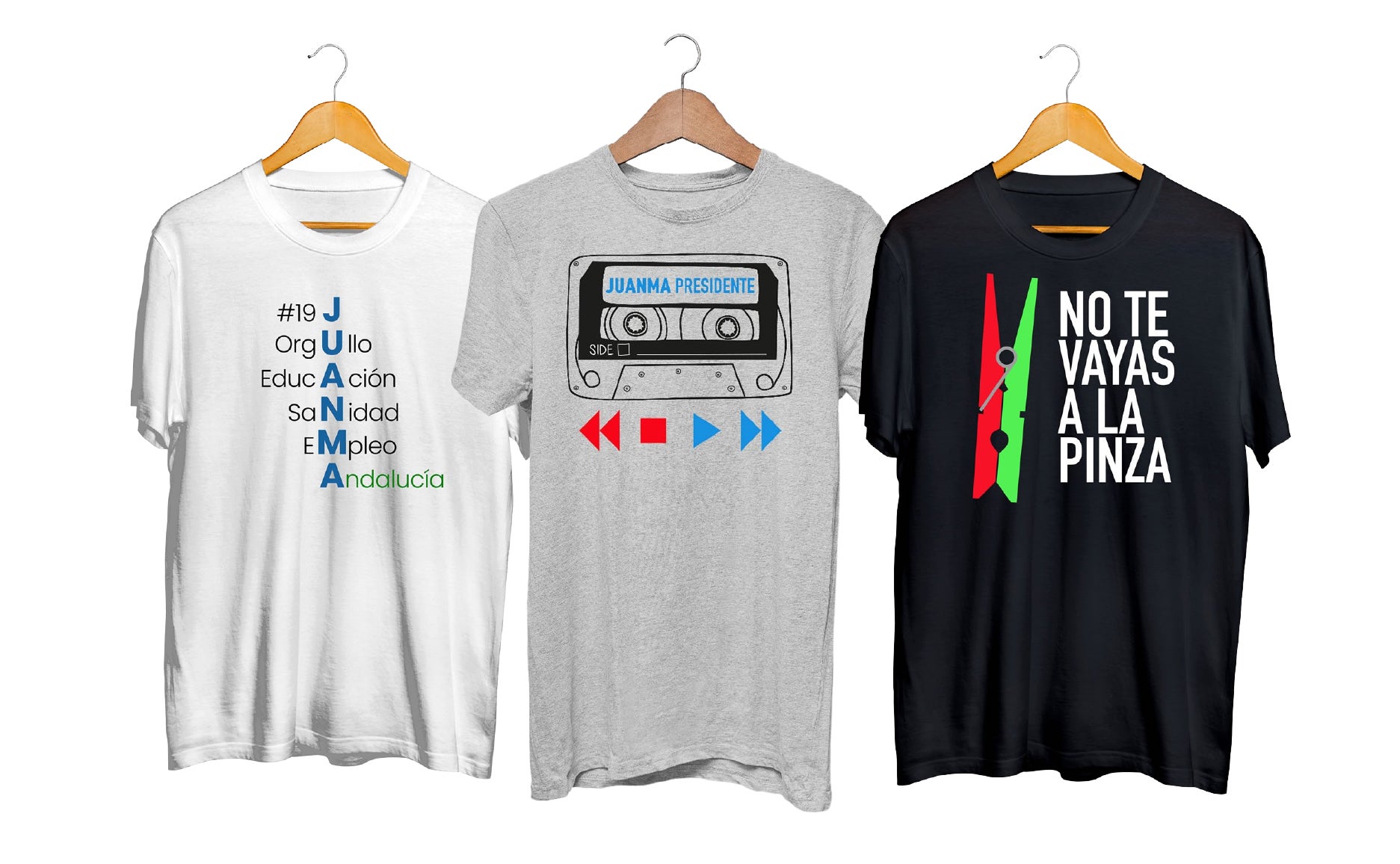 Juanma, rock star: ya tiene sus propias camisetas