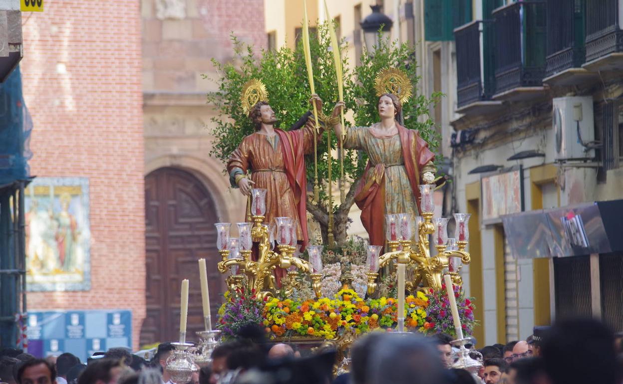 Los Santos Patronos de Málaga recorrerán este sábado las calles del Centro. 