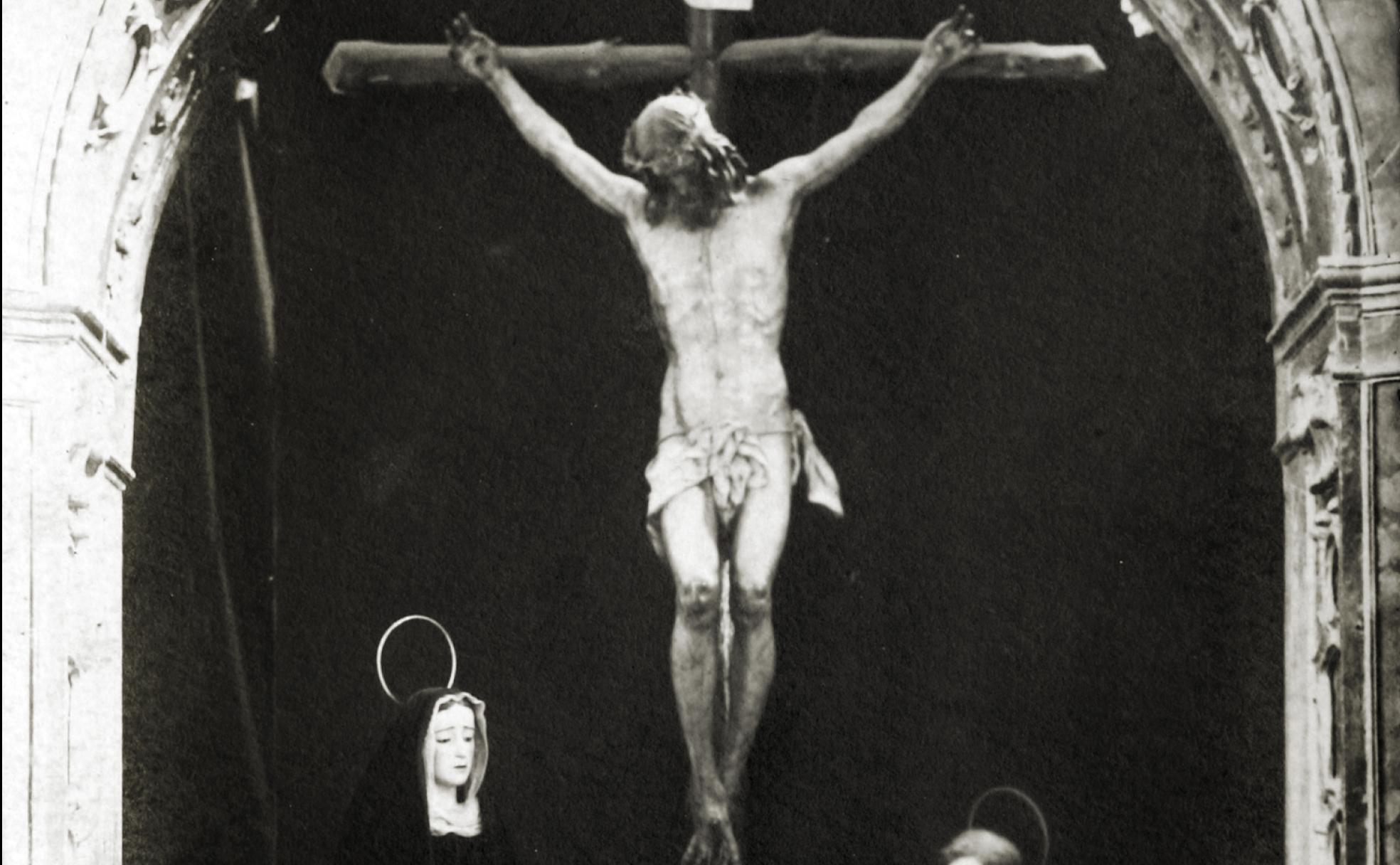1.-Desaparecida imagen del Stmo. Cristo de la Buena Muerte y Ánimas. 