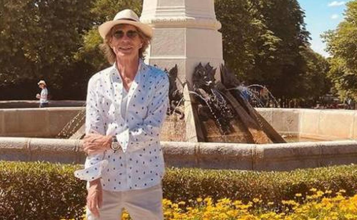 Mick Jagger, en El Retiro. 