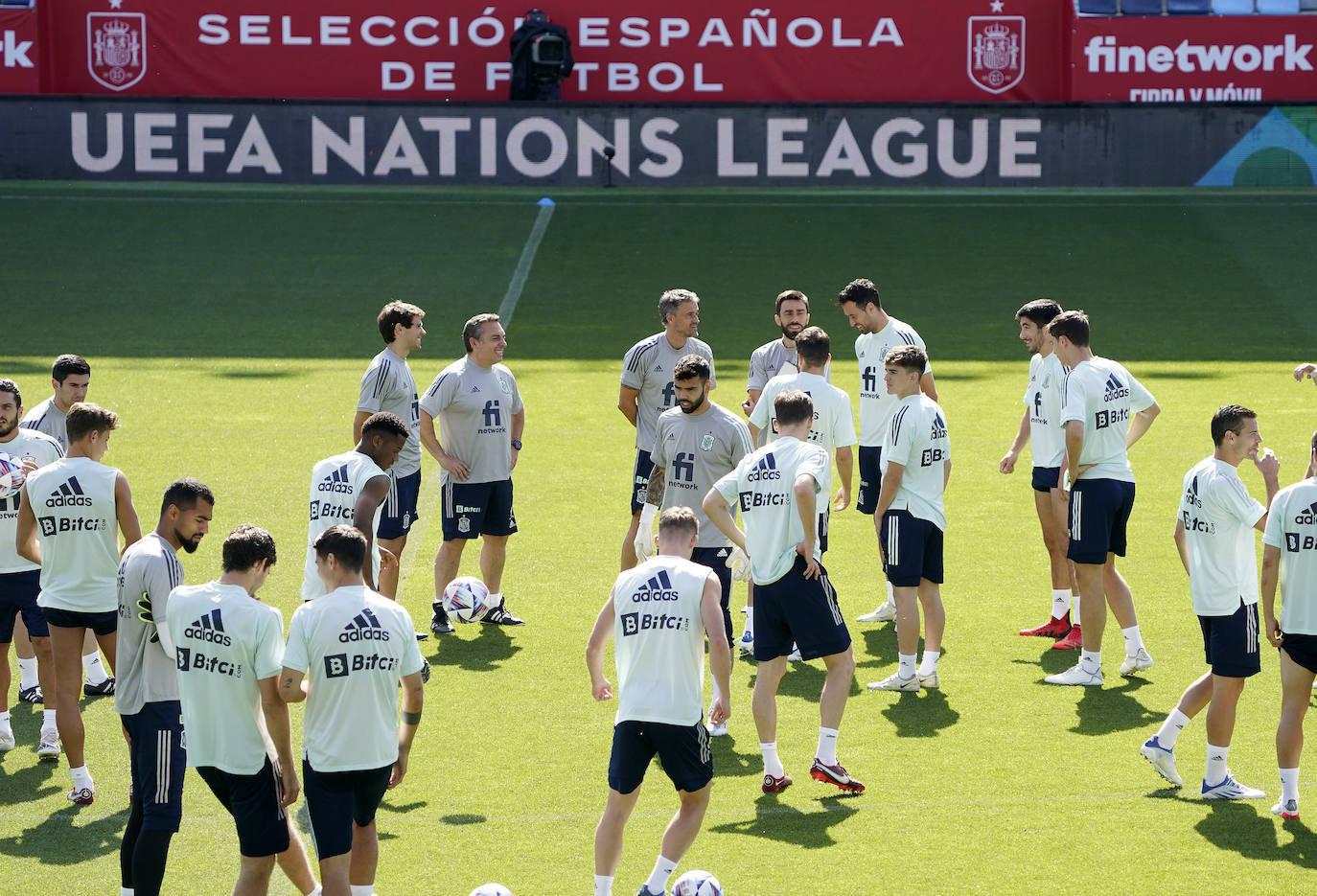 Fotos: El entrenamiento de la selección española en La Rosaleda en imágenes