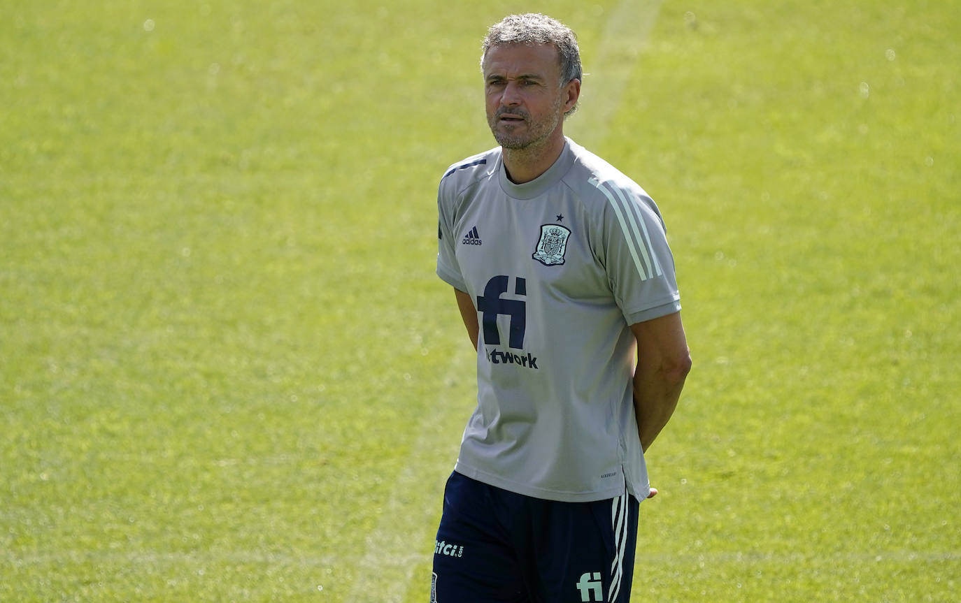 Fotos: El entrenamiento de la selección española en La Rosaleda en imágenes