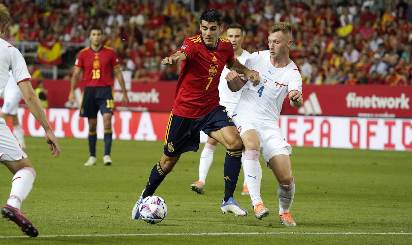 La Rosaleda, llena para ver a La Roja en este partido de Liga de Naciones