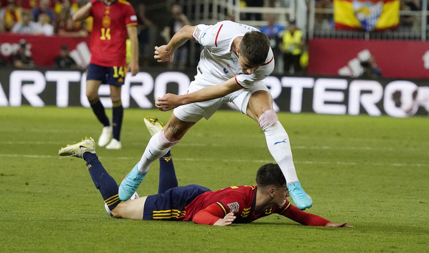 La Rosaleda, llena para ver a La Roja en este partido de Liga de Naciones